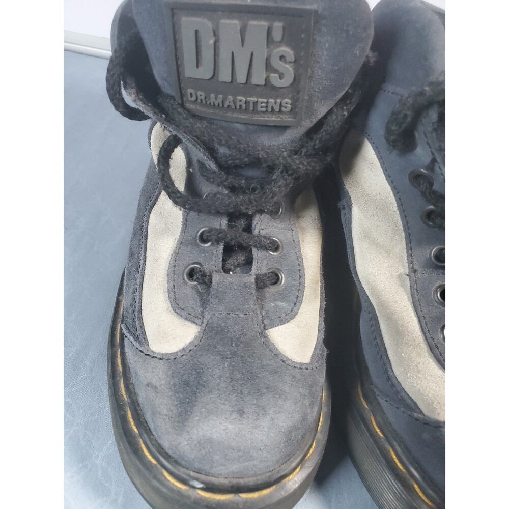 Vintage Dr. Martens 8592 Blue Suede Y2K Platform Boots Women Size 4 - Picture 3 of 16